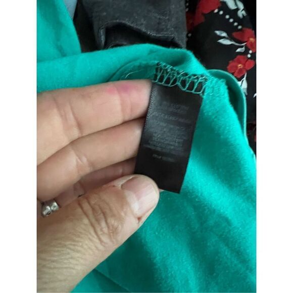 Express teal green scoop neck 3/4 sleeve skater mini dress S - Picture 4 of 4